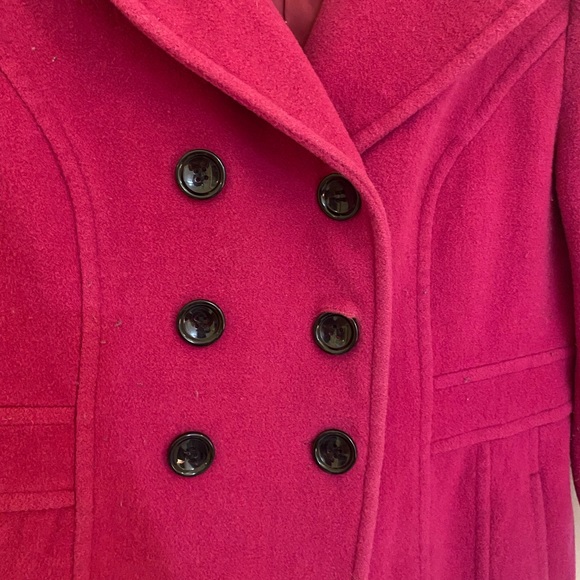 Hot pink pea coat - Picture 4 of 4